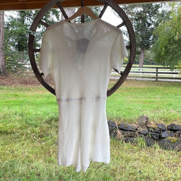 NWT L*Space womans cream knit romper - Picture 10 of 13